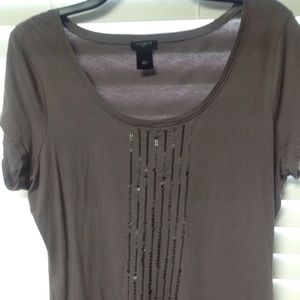 Ann Taylor gray t-shirt